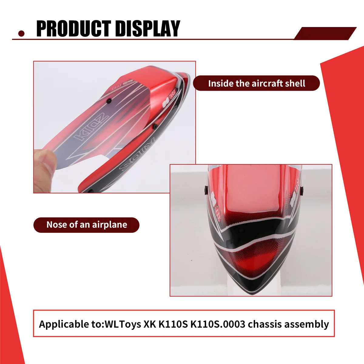 ACKOR K110S.0003 المظلة الغطاء الواقي ل Wltoys XK K110S RC هليكوبتر قطع غيار ترقية أجزاء الملحقات