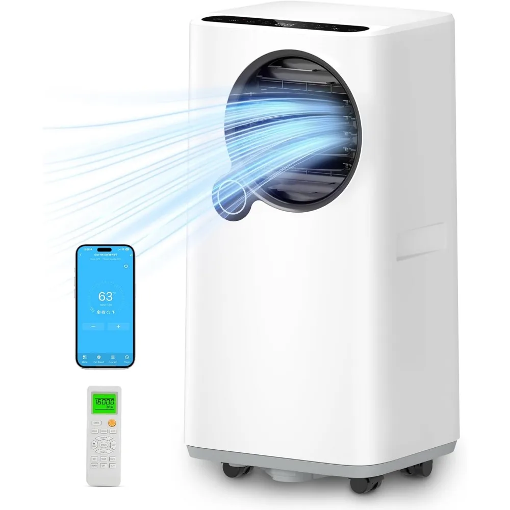 Air Conditioners with Wifi App Control, 24H Timer and Remote Window Kit Included, Portable Air Conditioner