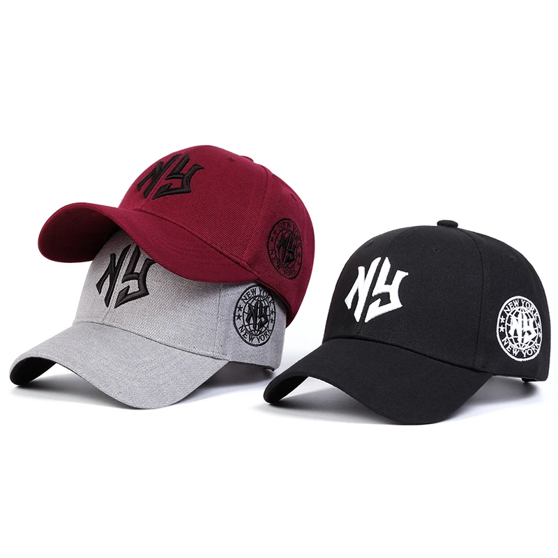 Unisex NG Letter Embroidery Baseball Caps Spring Autumn Outdoor Adjustable Casual Hats Sunscreen Hat