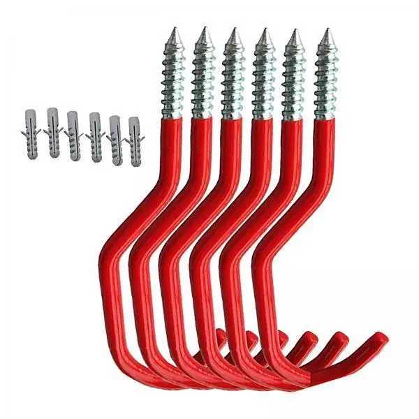 5x 6x Multifunction Bike Hooks Hanger Home Garage Organizer Holder