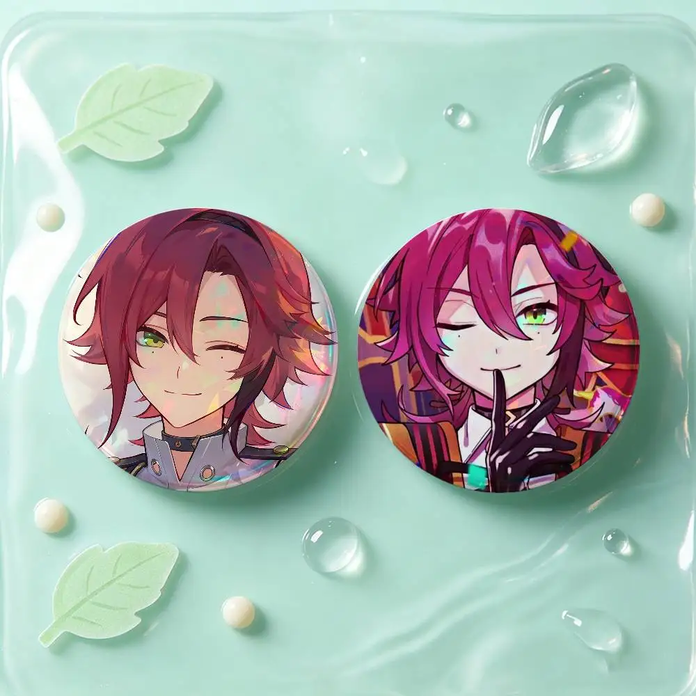 Shikanoin Heizou Genshin Impact Badges 25 32 44 58 75 Mm Round Cosplay Pin Bag Decor Fans Collect Friends Gifts Brooch Souvenir view 4