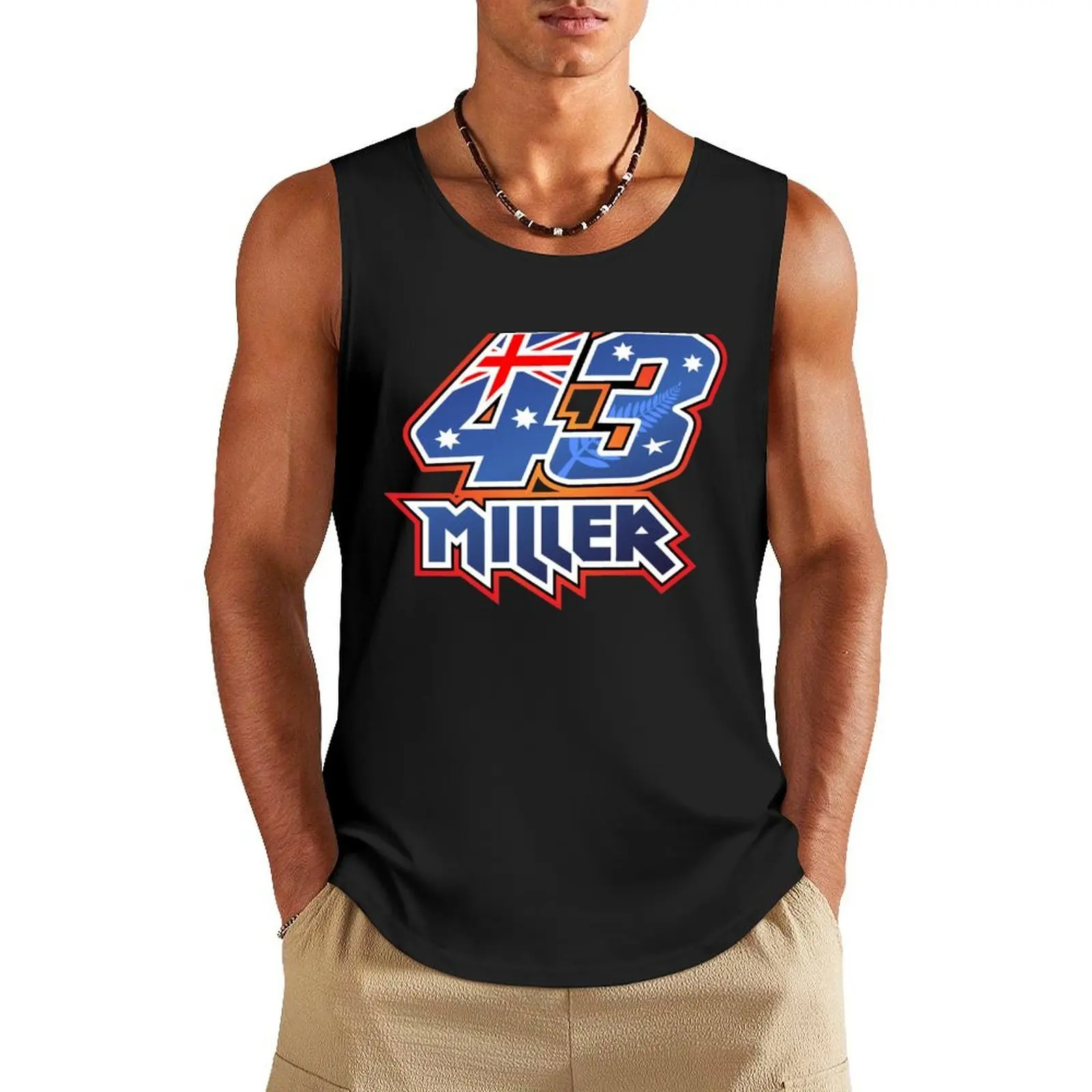 

Jack Miller Number 43 Tank Top t shirt Vest Male vest