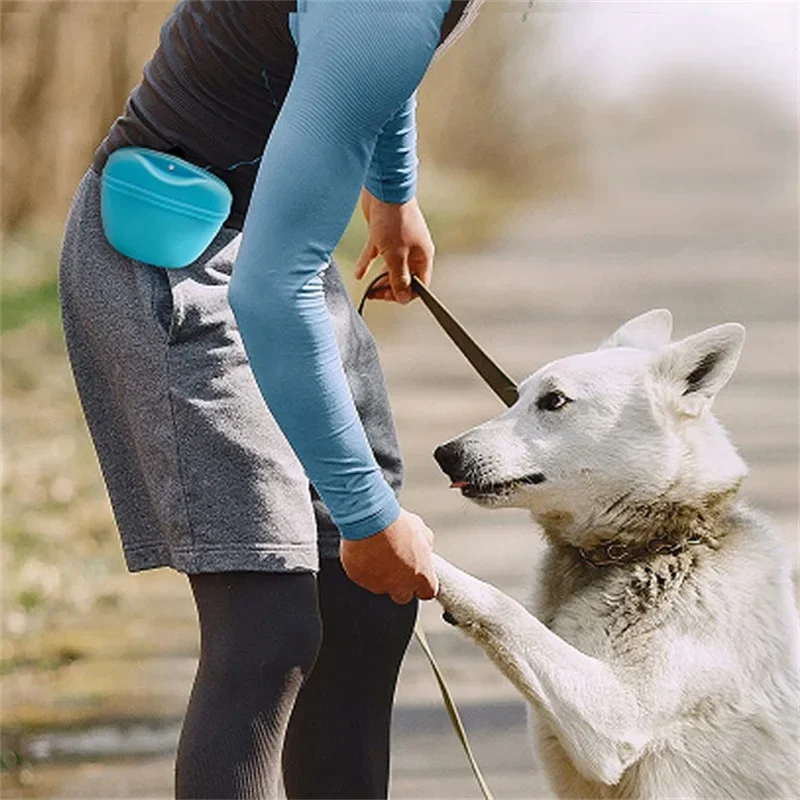 Silikon-Hundeleckerli-Tasche, tragbare Hundetraining-Gürteltasche, Outdoor-Futterbeutel, Welpen-Snack-Beutel, Leckerli-Aufbewahrungstasche, Haustierbedarf – Detail 7