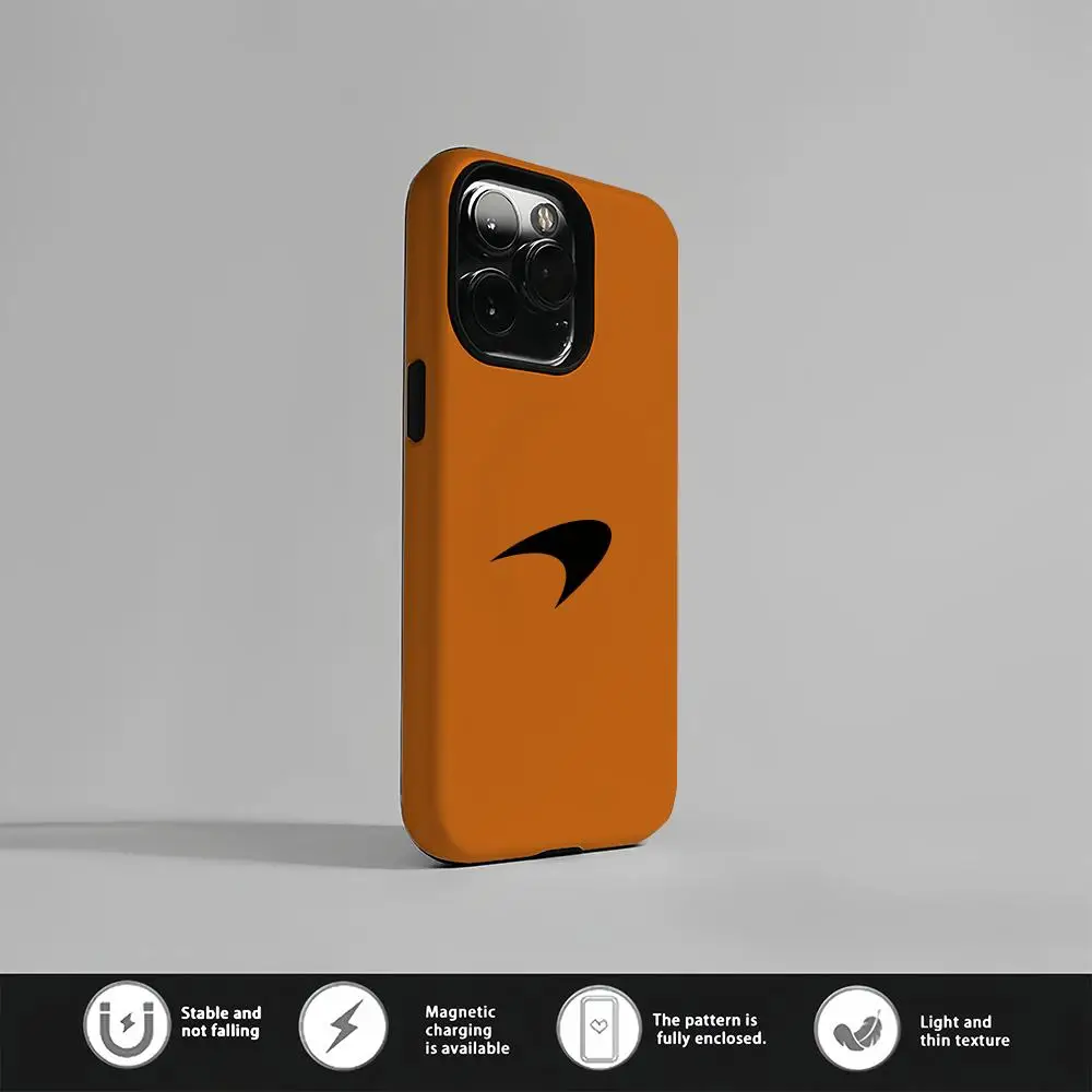 حافظة هاتف ماكلارينز للسيارة الرياضية حافظة هاتف مغناطيسية لهاتف آيفون 16 15 14 13 12 11 Pro Max X XR XSMax 7 8 Plus طبقة لامعة من الصلب #3