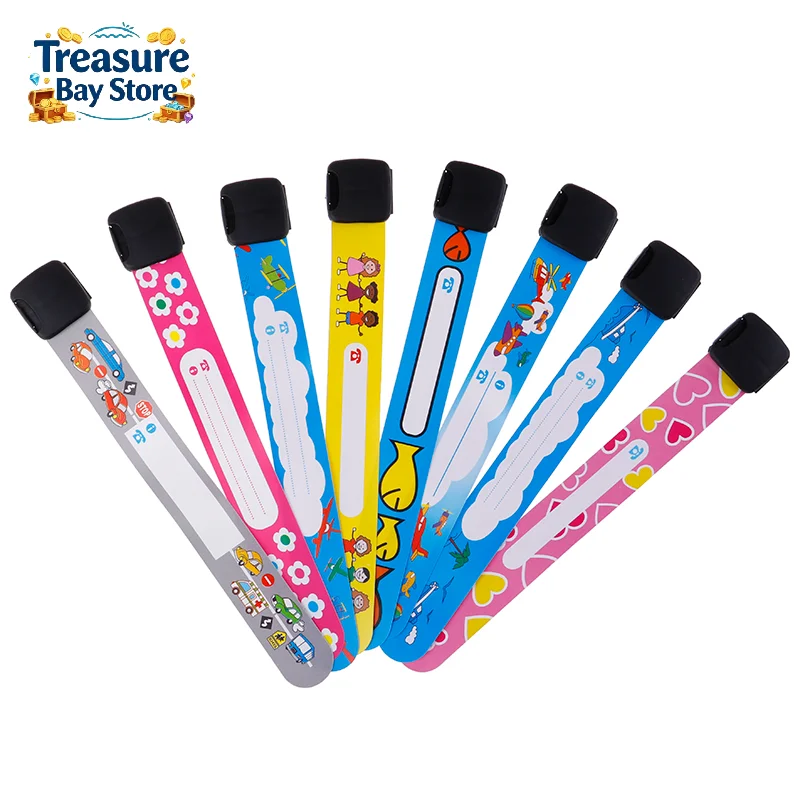 4Pcs New ID Safety Bracelet for Kid Outdoor Activity Writing Reusable Adjustable