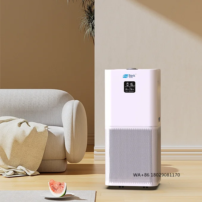 Electric with HEPA Activated Carbon Filter Standing Plastic Design for Larger Rooms Large Home Air Purifier for Pets