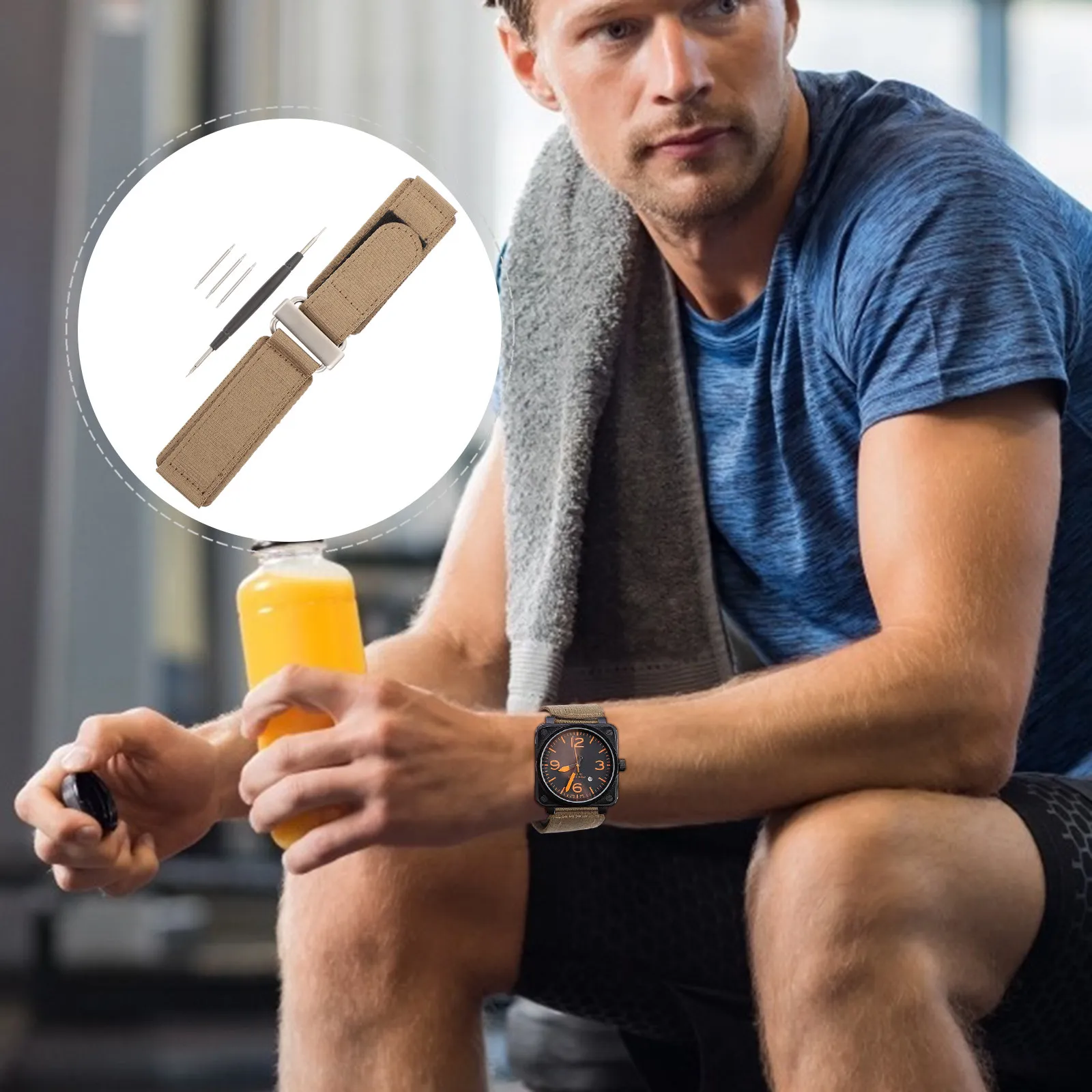 

Нейлоновый ремешок для часов 20 мм, мягкий, эластичный, водонепроницаемый, с застежкой из нержавеющей стали, для фитнеса, дайвинга, походов и повседневного использования