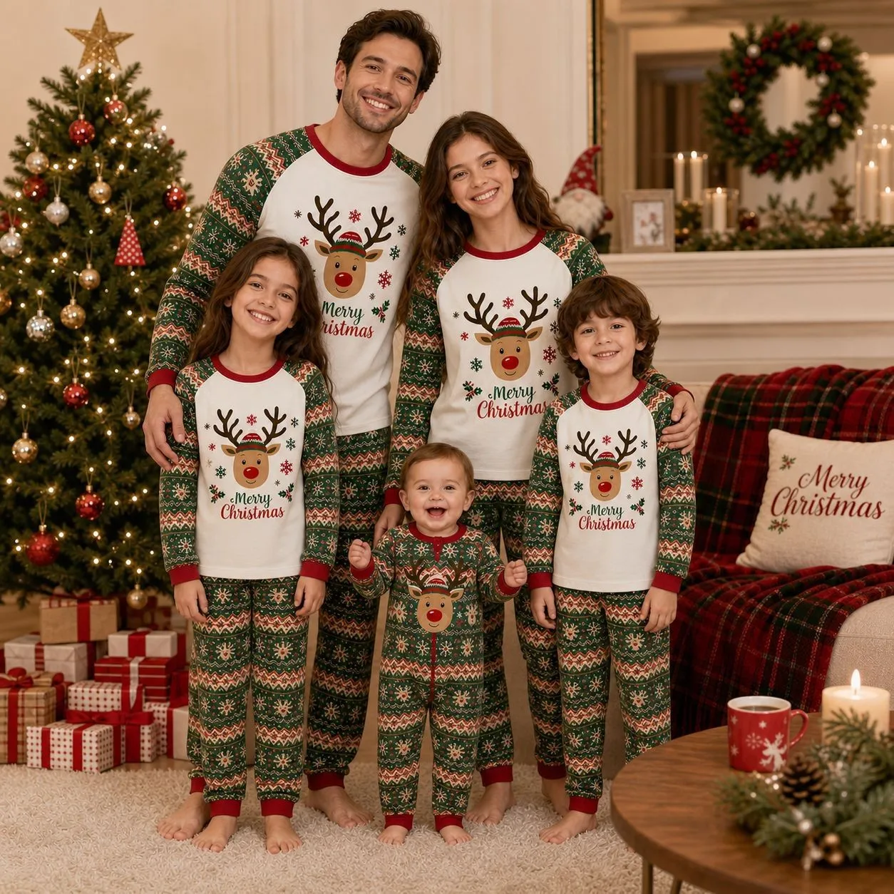 Set Casual Set with Pajamas for Women and Men Spring Summer Autumn Winter
