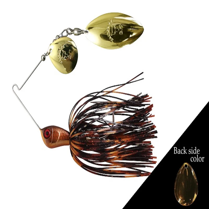 Japan JACKALL Imports SUPER ERUPTION Jr Compact Composite Sequined Luya Water-drop Willow Leaves.