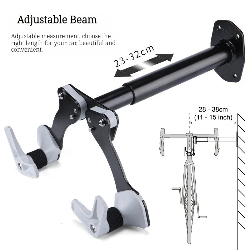 Adjustable Bike Wall Mount Rack Bicycle Storage Hanger Holder for Road Mountain Balance Bike CX10