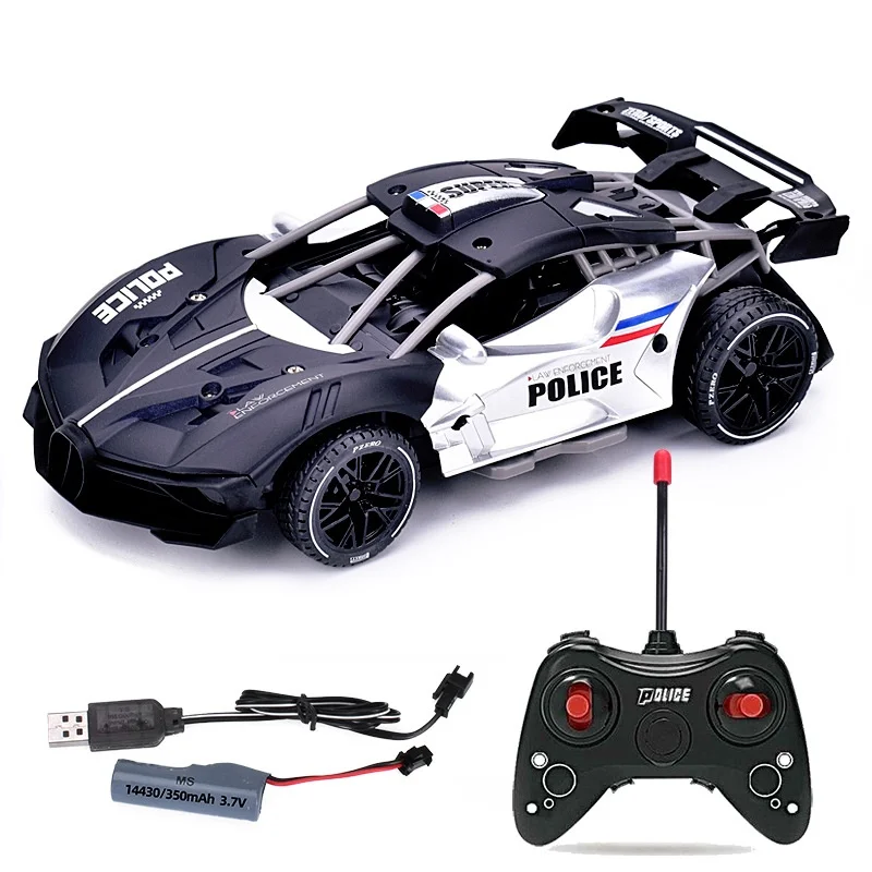 Rechargeable four-way remote control racing alloy remote control car toy model racing boy playmate birthday