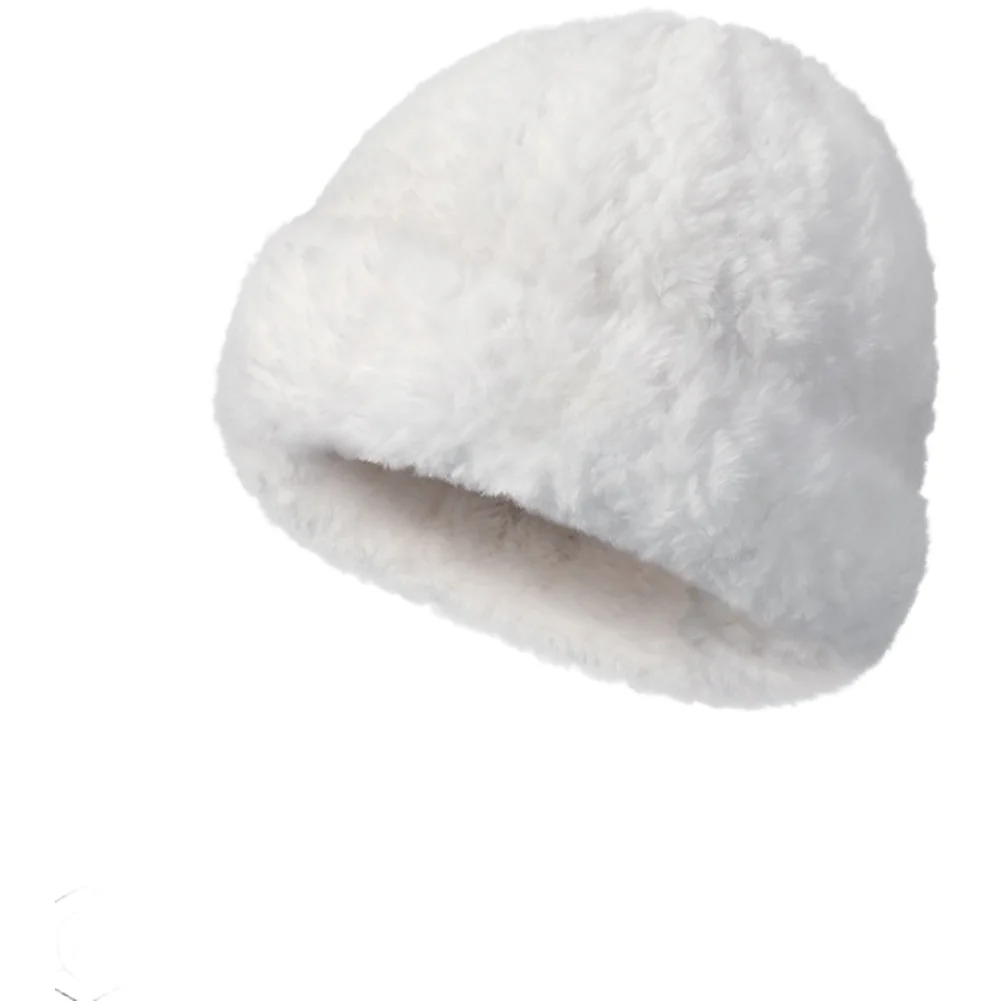 Winter Ski Hat for Women Faux Thick Fuzzy For beanie with Breathable Thermal Lining and Cold Weather Protection