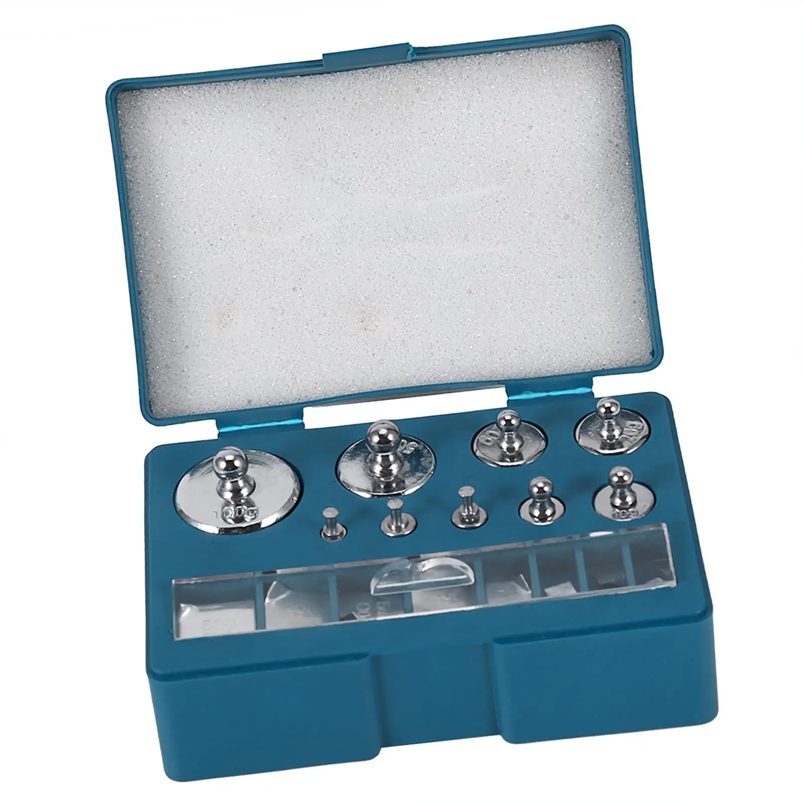 17Pcs Precision Calibration Weight Set 10mg-100g for Jewelry Scales & Balancing Tools with Tweezers