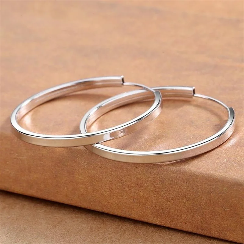 Neue modische Creolen für Damen, luxuriöser Qualitätsschmuck, Großhandel, Trendschmuck, 30–60 mm, ALC009 – Detail 8
