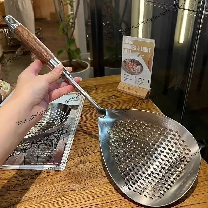 

Stainless steel colander, noodle drain, large oil colander, daily dining kitchen thickened, widened and enlarged pepper colander