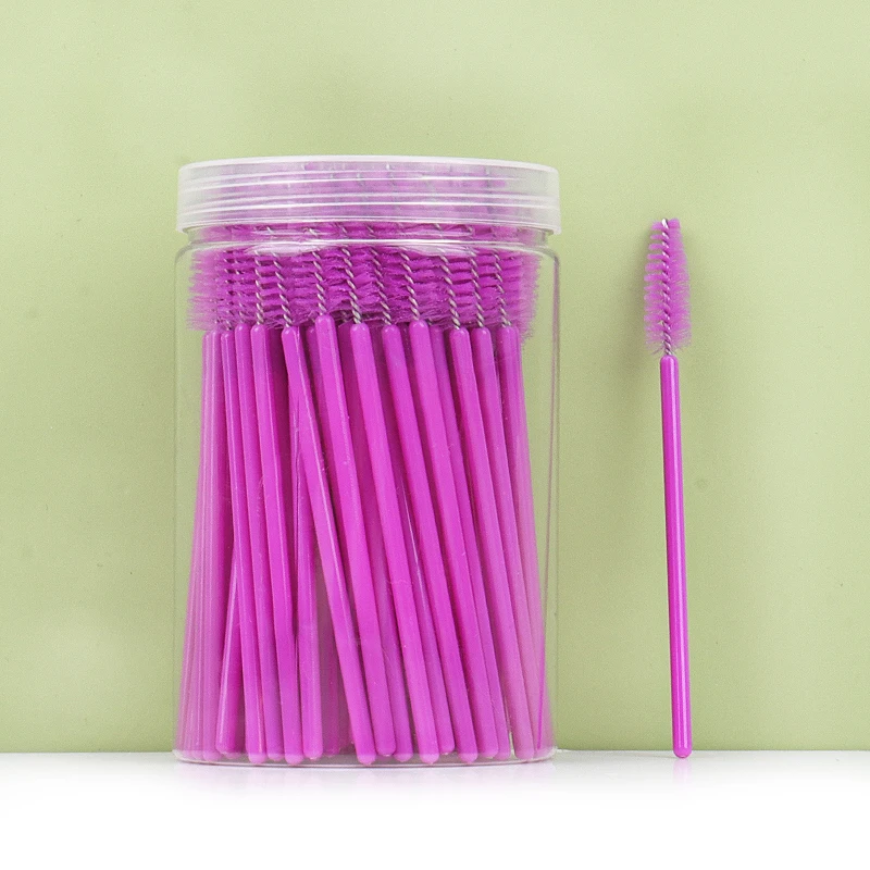 Brosse d'extension de cils de poulet pour femmes, baguette de mascara, ensemble d'outils cosmétiques, maquillage de beauté, pinceau pour les yeux, 100 pièces