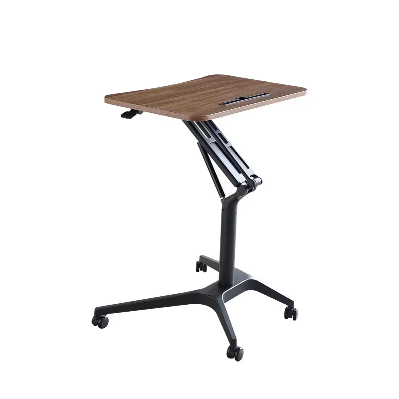 Pneumatic Lifting Table Standing Minimalist Conference Room Podium Table Sofa Bedside Movable Desk Business Classroom Lectern