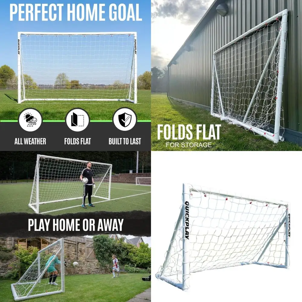 

Быстросборные портативные футбольные ворота для любых погодных условий - подходят для детей и взрослых