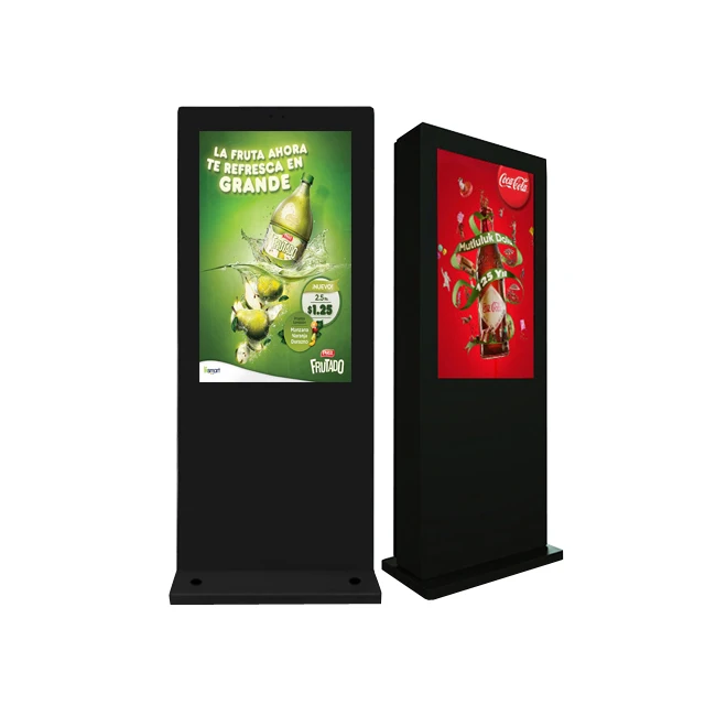 Floor Standing 55 Outdoor Waterproof LCD Screen Advertising Player Digital Signage and Display Touch Screen Kiosk Pro