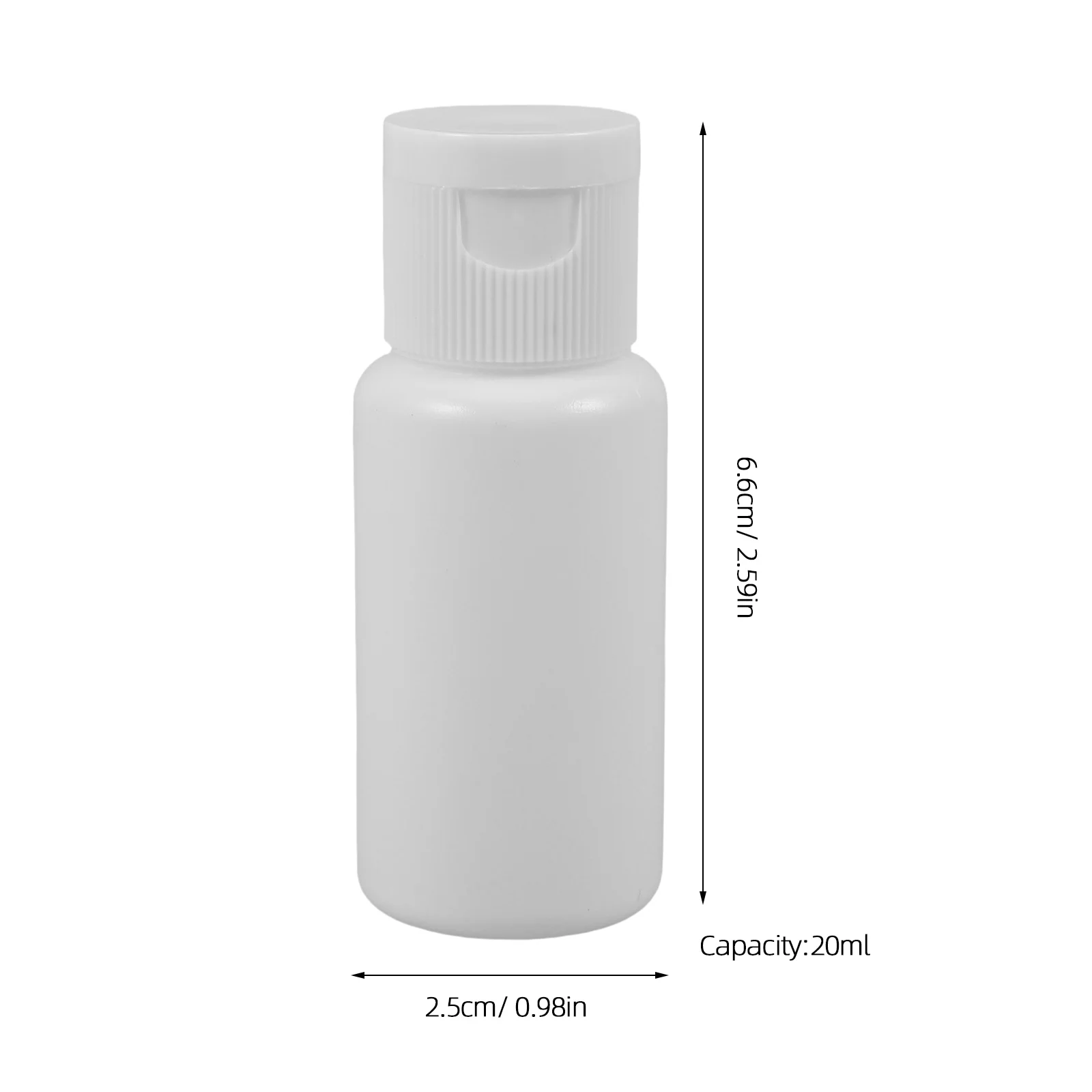 5 個のプラスチックボトルフリップキャップ詰め替え可能耐久性のある漏れ防止旅行液体容器ポータブルシャンプーローション