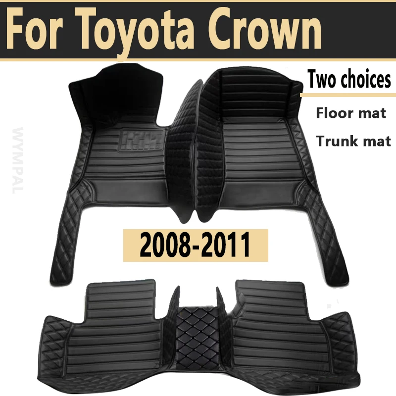 Car Mats Floor For Toyota Crown Royal Saloon S200 2008 2009 2010 2011 Waterproof Floor Mats Car Interior Parts Car Accessories