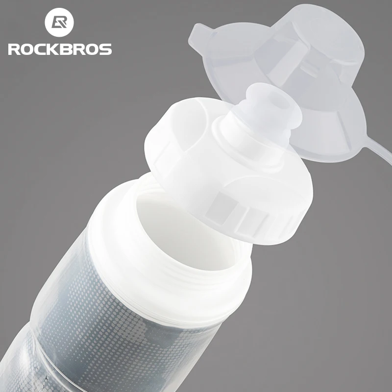 ROCKBROS Cycling Insulated Water Bottle Thermal Drink PP5 Silicone 670ml Fitness Outdoor Sports Bicycle Portable Water Kettle