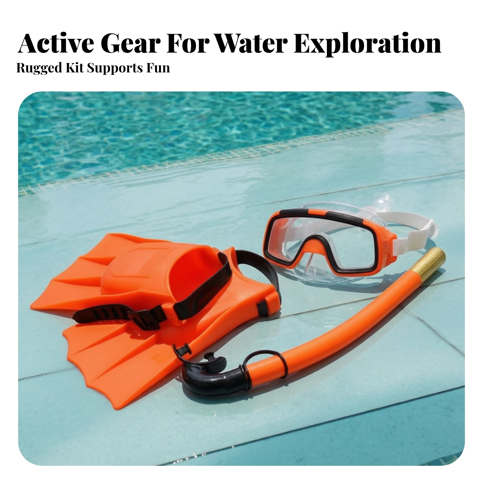 Snorkel Set - Snorkelset met vinnen Lichtgewicht snorkelset Zwemset