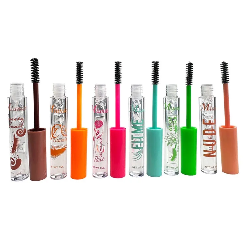 Mascara en Gel pour Cils et Sourcils, Mathier et Définir les Cils et Brosser Doucement les Sourcils, 24 Pièces/Lot