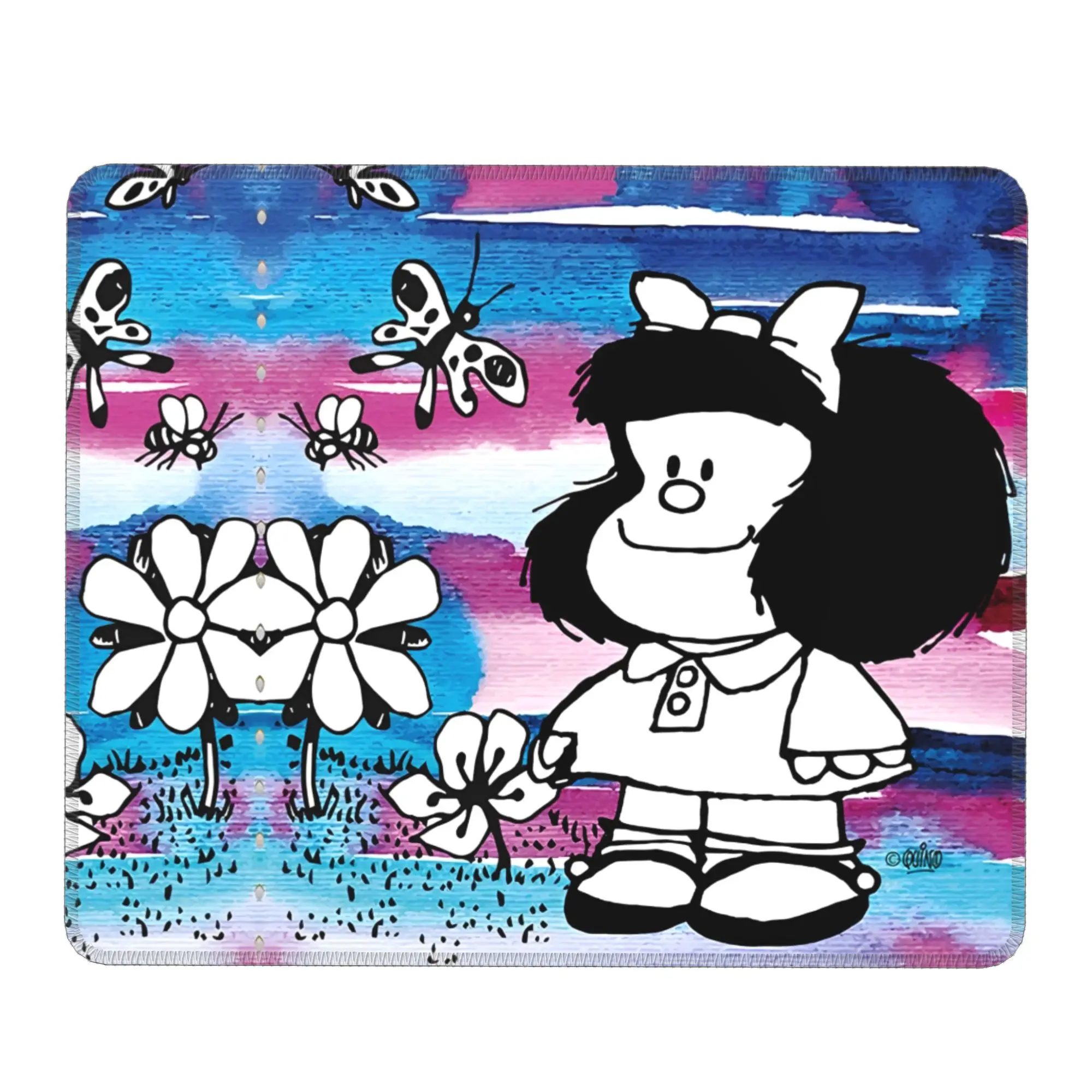 

Mafalda комикс мультфильм Kawaii коврик для мыши красочный круглый коврик для мыши дизайн удобные качественные коврики для мыши для ноутбука