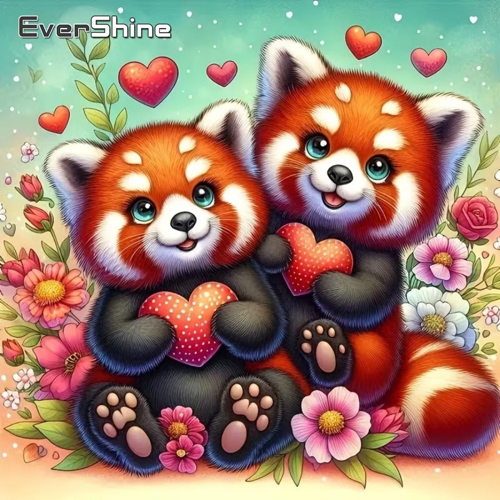 EverShine DIY Diamantmalerei Bär Tier, geeignet für Anfänger, Set, Stickerei, Cartoon, Diamantmosaik, handgemachtes Hobby