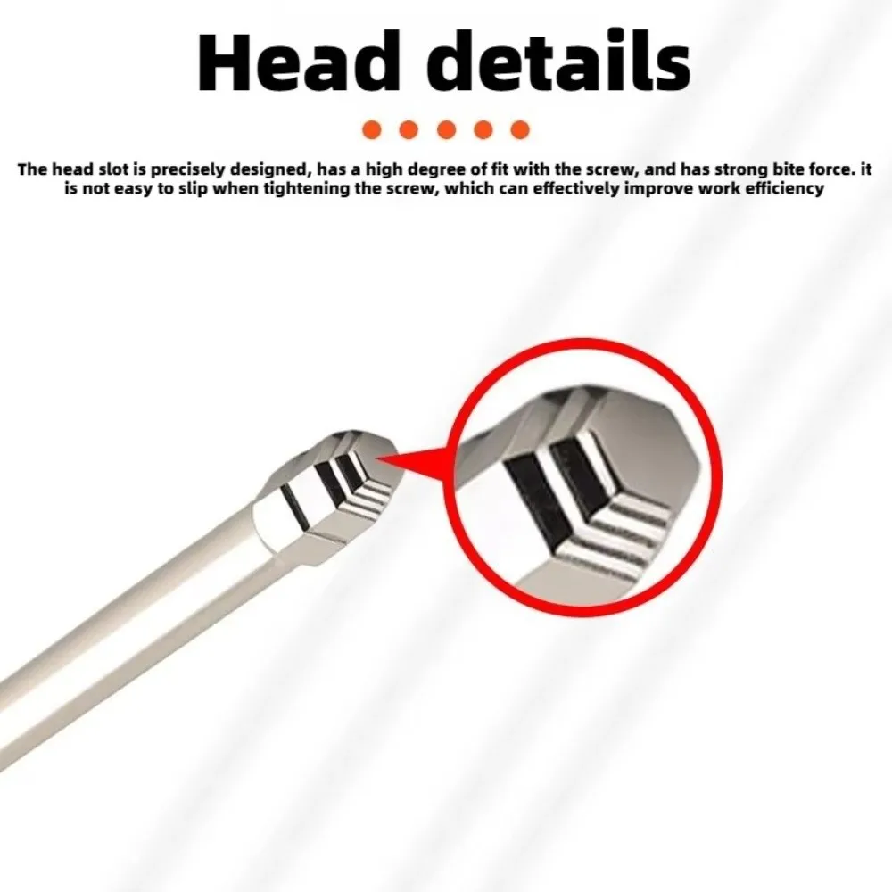 1pc 65/100mm Electric Screwdriver Bits Pagoda-Shaped Design Magnetic Hex Shank Driver Bit S2 Alloy Steel Multiple Sizes Hex Bit