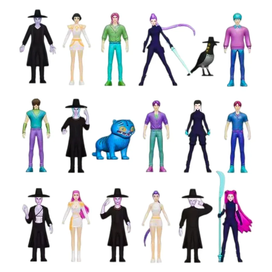 2025 NOWOŚĆ HOT Kpop Demon Hunt seria figurek w kopertach niespodziankach Figurka Tygrys Anime Zabawka Dekoracja na biurko Prezent na Halloween Boże Narodzenie dla dzieci