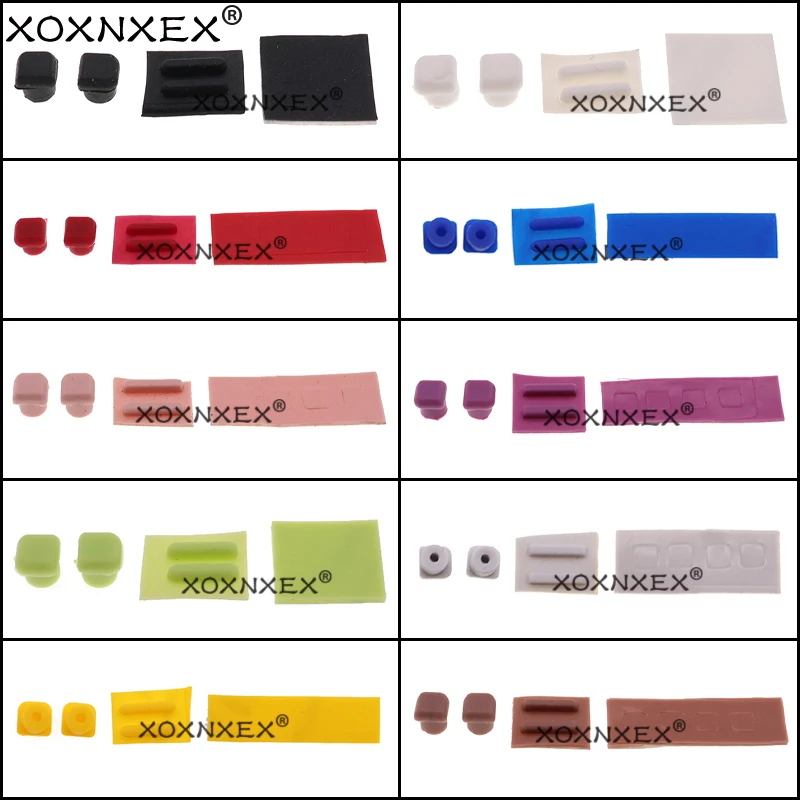 1 مجموعة قواعد مطاطية قدم المسمار غطاء برغي مجموعة غطاء استبدال ل DS لايت ل NDSL لعبة كونسول المسمار قدم المطاط وسادة