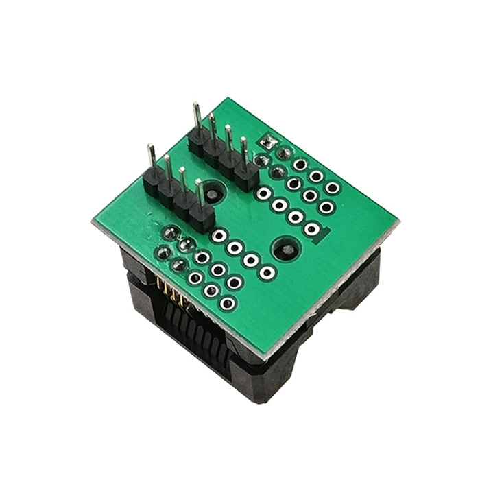 SOIC8 SOP8 to DIP8 Wide-body Seat Wide 150/200mil Programmer Adapter Socket Blue SA602 IC Test Conversion Burner