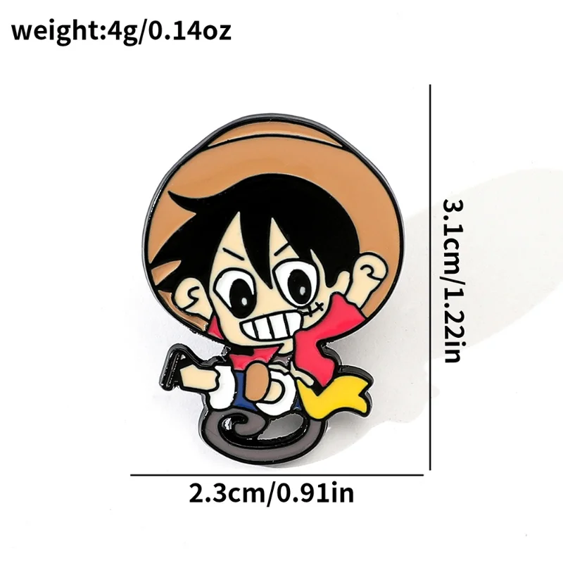 5 Stück japanischer Anime Monkey D. Ruffy Sabo Ace Zero Sanji Metallmedaille Geschenk