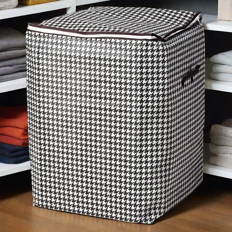 1/3Pcs Foldable Clothing Storage Bag, 180L Capacity Quilt Storage Box, Handheld, Dustproof Clothing For Home Storage