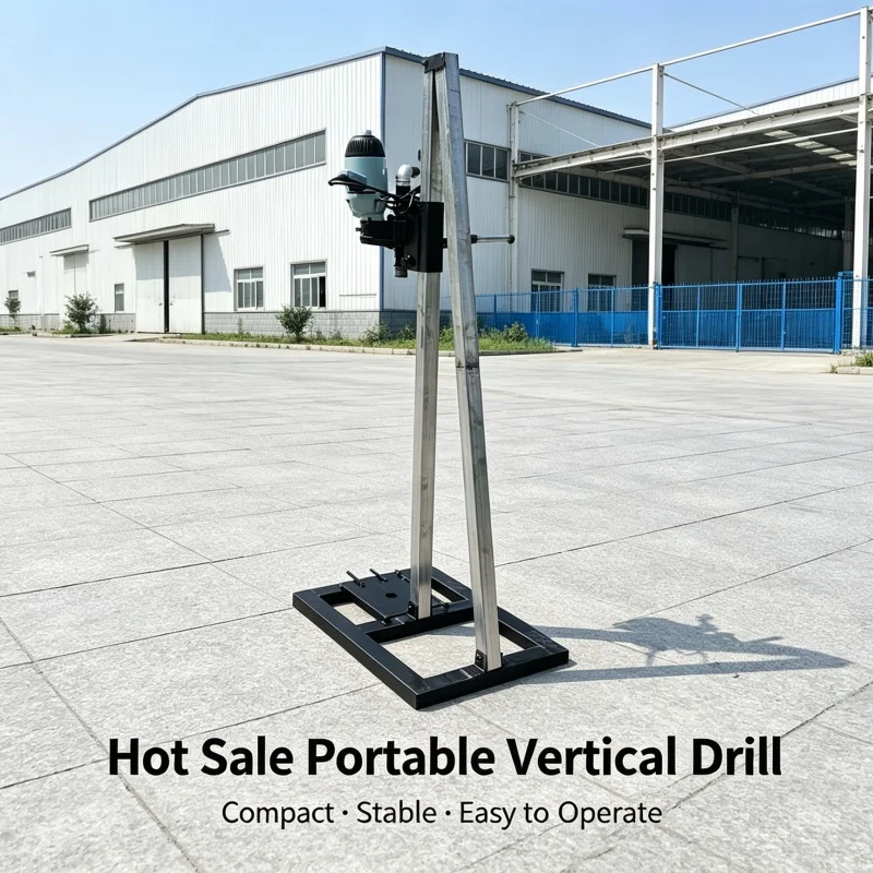 Customized Detachable Small Vertical Frame Water Well Drilling Rig, Guide Rail Lifting Well Drilling Machine