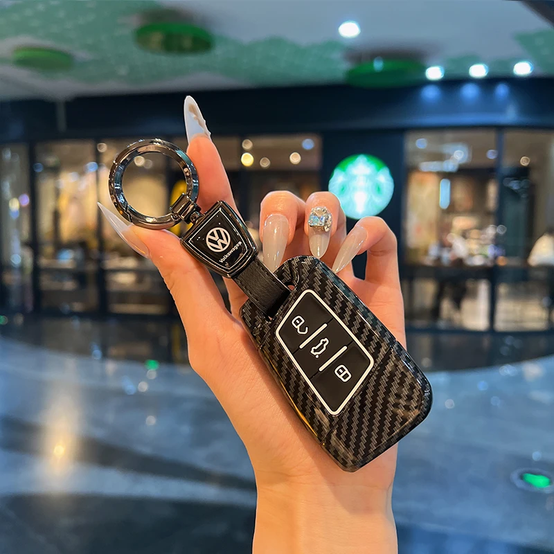 

Car Key Case Cover Keychain For VW Volkseagen Passat B8 Magotan For Skoda Superb A7 Kodiaq Seat Holder Bag Accessories