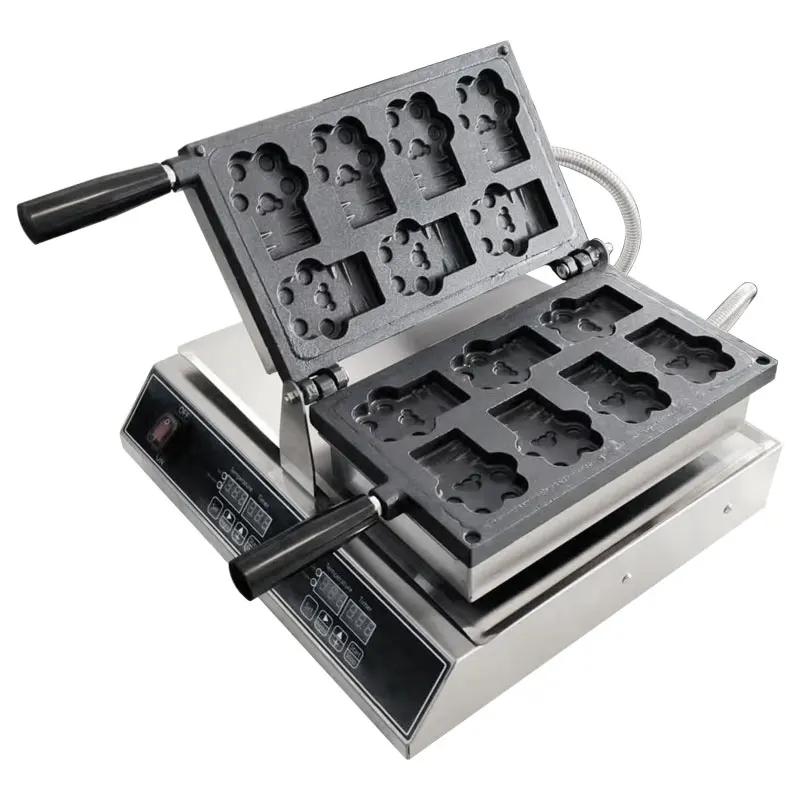 Snack Equipment Waffle Maker Machine Commercial Bubble Bear Shaped Waffle Machine Electric Cheese Bread Waffle Machine