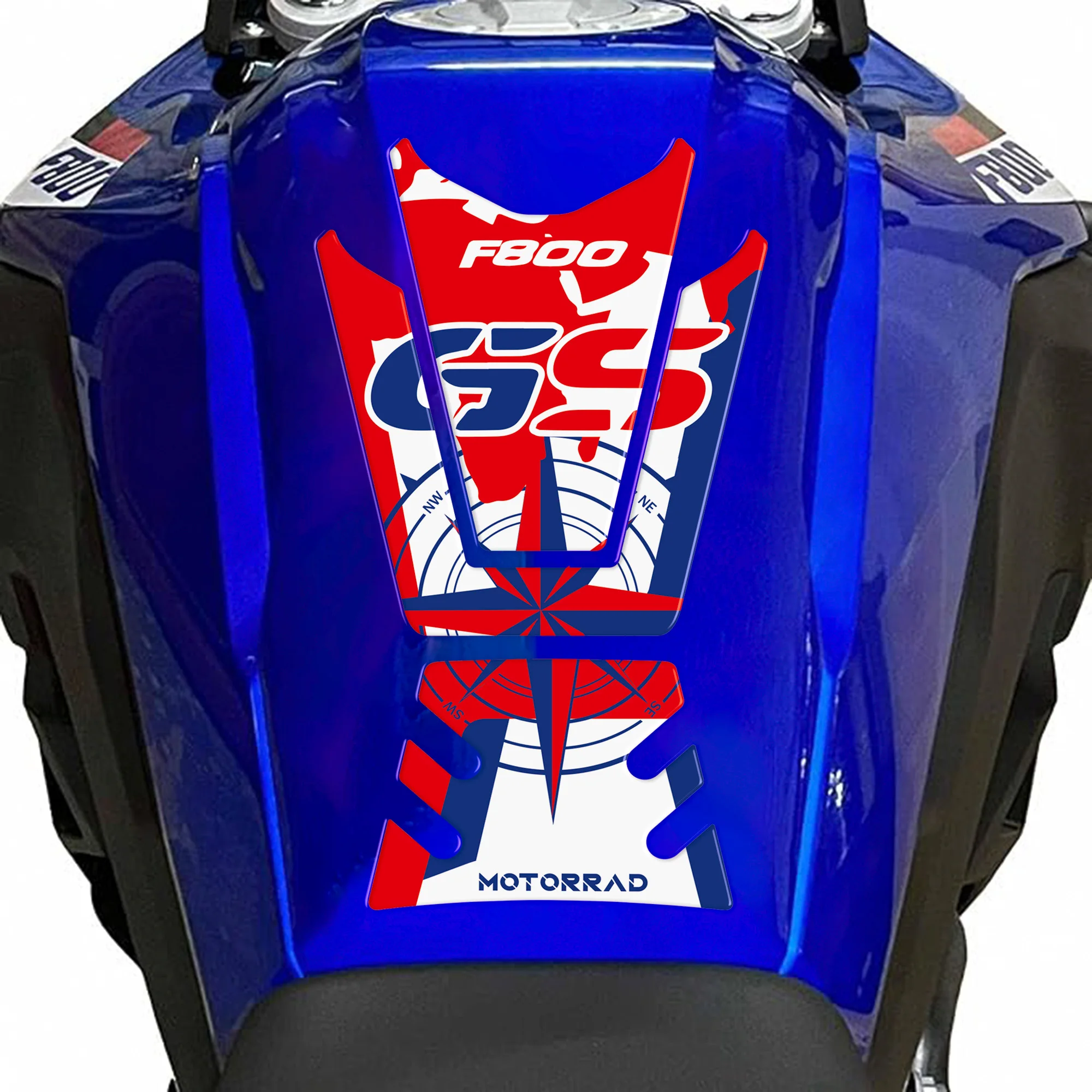3D Stickers, Motorcycle Tank Side Decorations and Protections in Resin Compatible with BMW F800 GS 2024