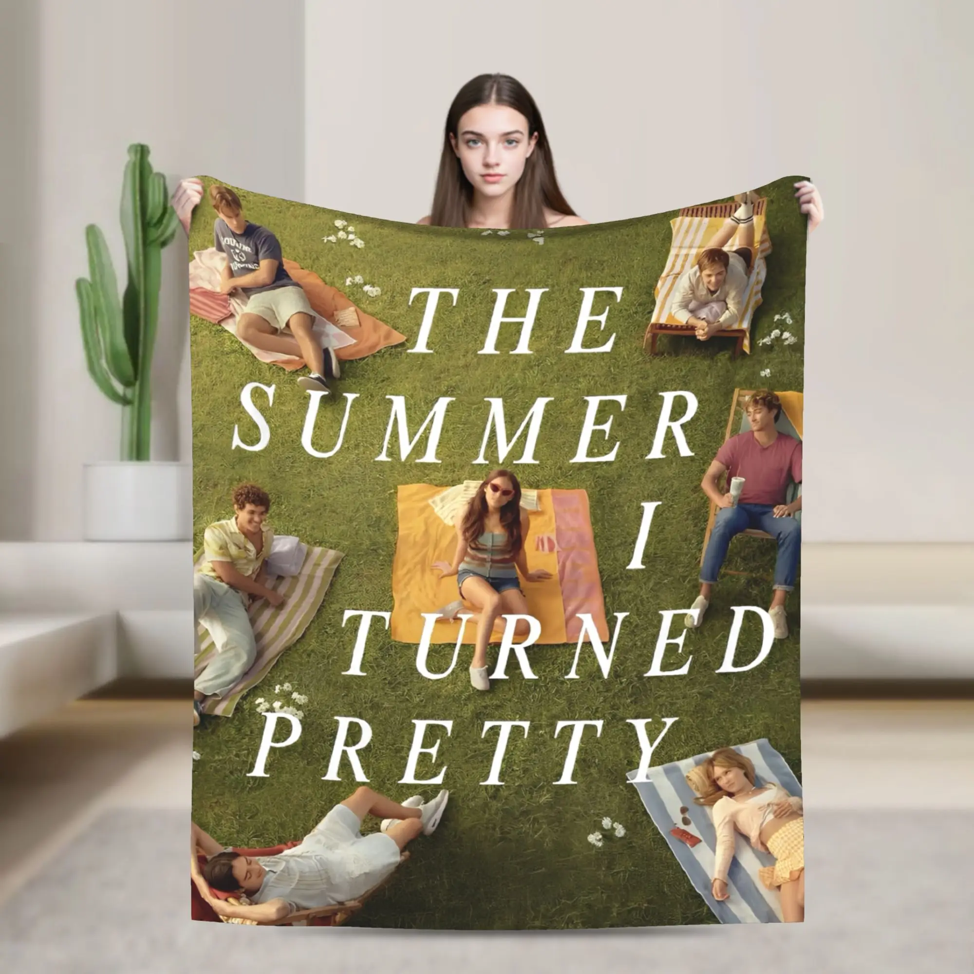 Stylish The Summer I Turned Pretty TSITP Blanket Lightweight Thin Velvet  Relax Throw Blanket Machine Washable