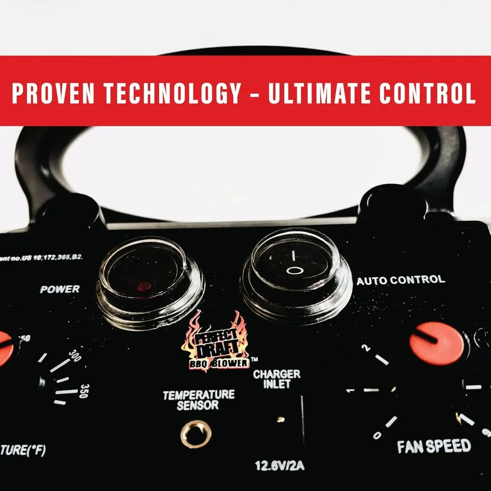 منفاخ شواء 4.0 لشواية أوفست المدخن - مروحة شواء تعمل بالبطارية للشواء في الهواء الطلق