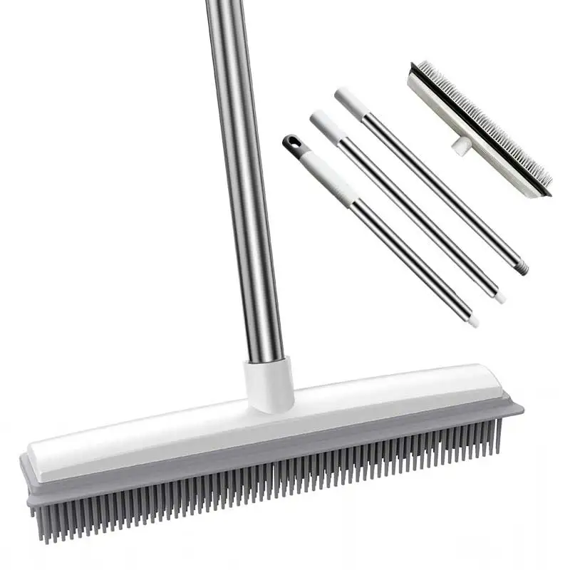 Cleaning Brush Soft Bristle Brush Scraping Brush Dual Purpose Rubber Brush Wood Floor Brush To Clean Cat And Dog Hair