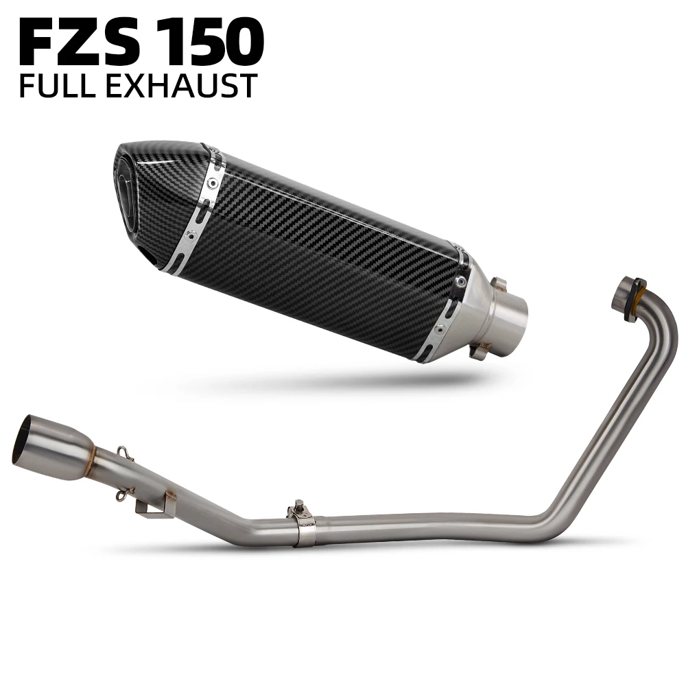 

moto exhaust front pipe For Yamaha FZ150 FZ15 FZS150 FZ 150 S150 Motorcycle exhaust system street bike muffler with DB Killer