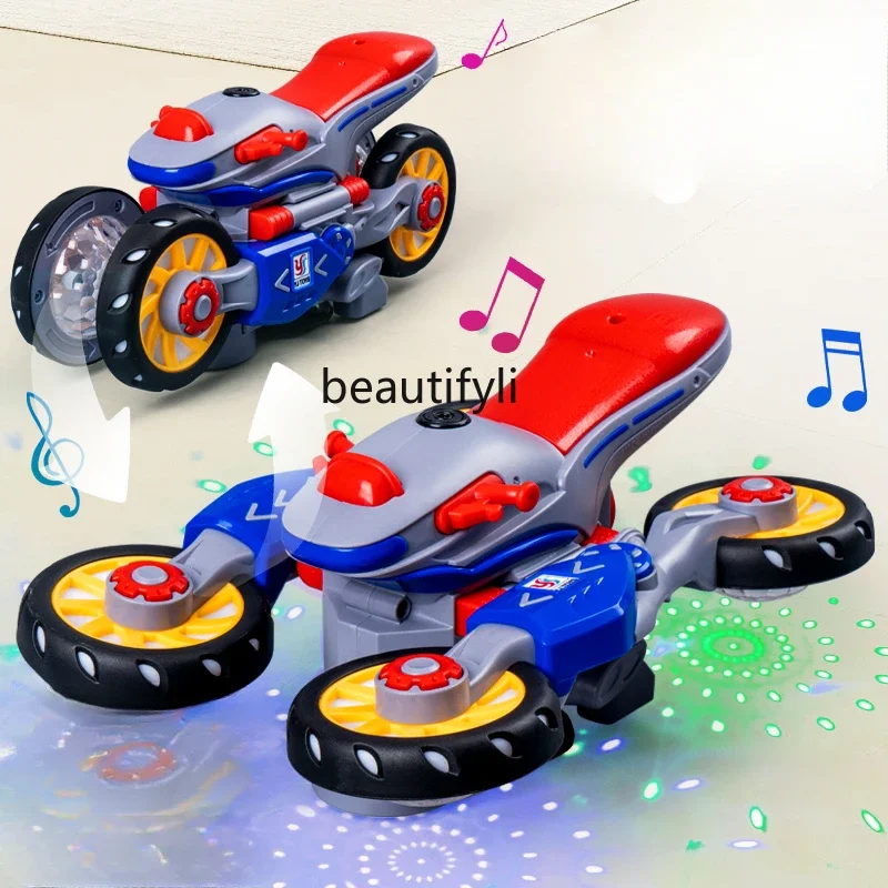 4WD Electric Motorcycle Children's Toys Car Model Boy Intelligent Deformation