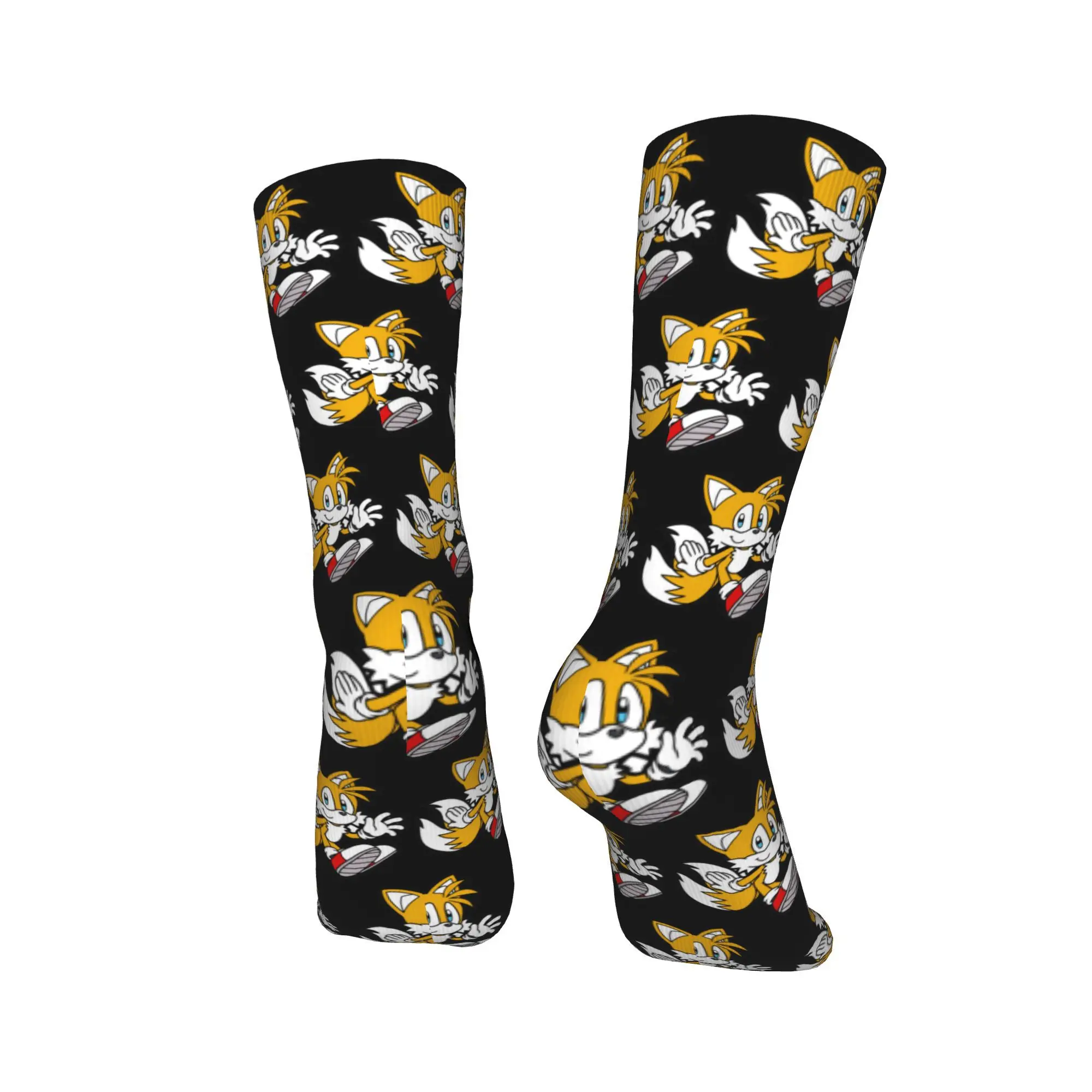 Alle seizoenen Miles Tails Prower Sokken Harajuku Zweetabsorberende Kousen Sport Middenbuis Sokken Zacht voor Mannen Vrouwen Geschenken