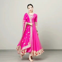 2023 New Indian Costume For Women Bollywood Dress Female Classical Dance Princess Stage Performance Dancewear Belly Wear DQL8223