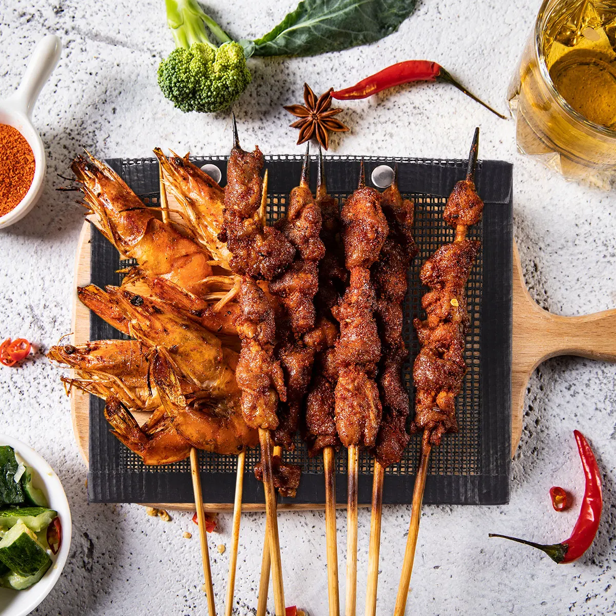 

Barbecue Mat High Temperature Resistant Grill Accessories Grid Bag Reusable Non Stick Economy Mesh Non-Stick BBQ