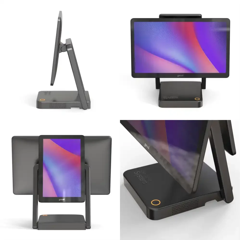 Gmaii Electronic Smart Restaurant Dual Touch Screen Tablet Android POS Machine Online POS Terminal with Printer