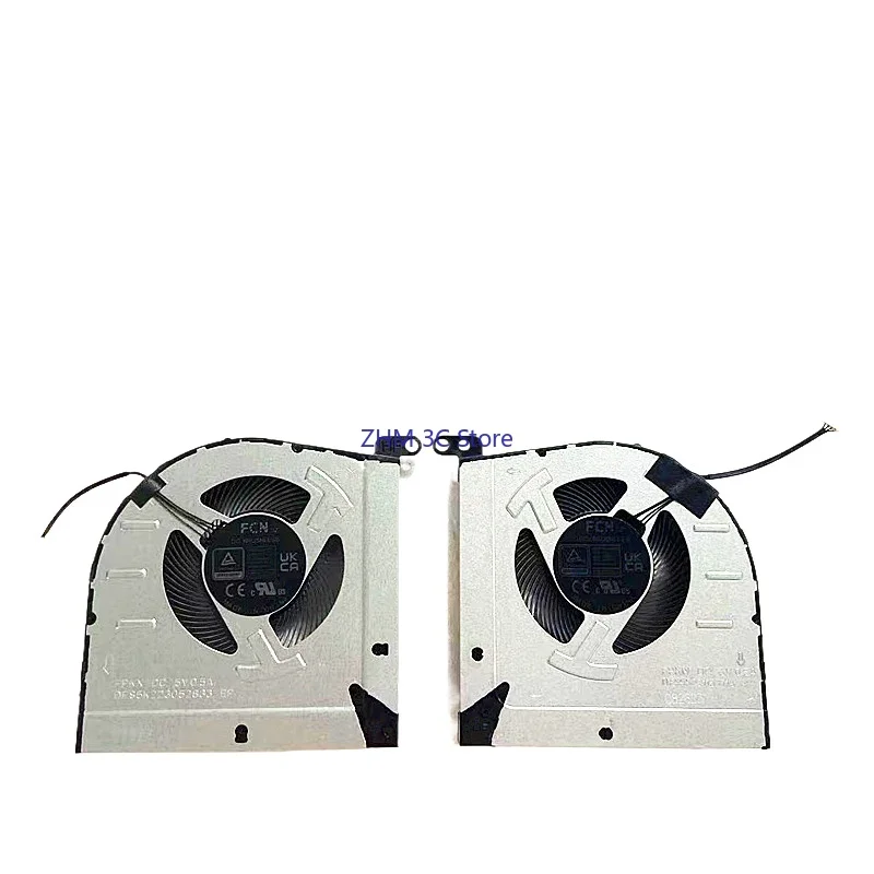 

New CPU and GPU Cooling Fan for Lenovo IdeaPad Gaming 3 15-IAH7 Laptop DFS5K223052833 FPKX DFS5K221153713 FPKW DC5V 0.5A Fan
